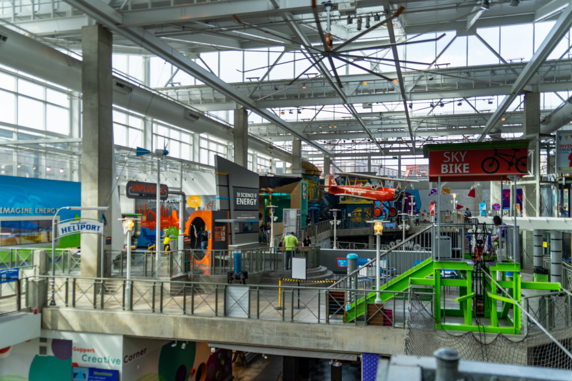 Shot of Science City from the upper level, giving a general feel of what most of Science City looks like.